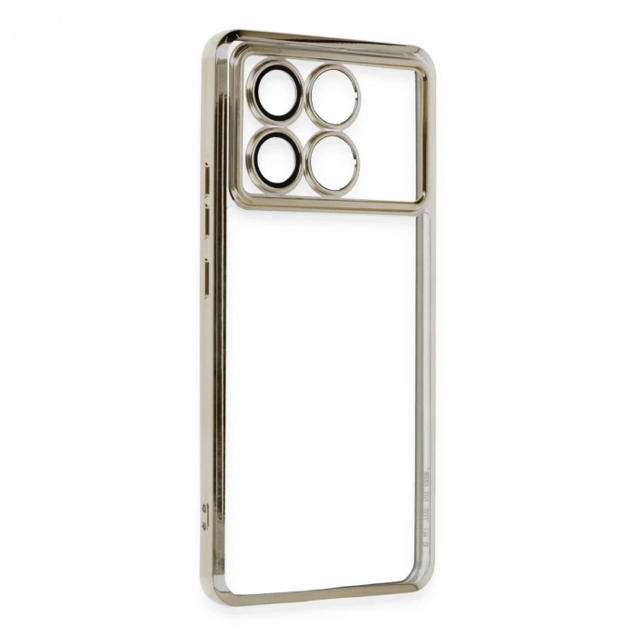 Xiaomi Poco X6 Pro Kılıf Razer Lensli Silikon - Gold