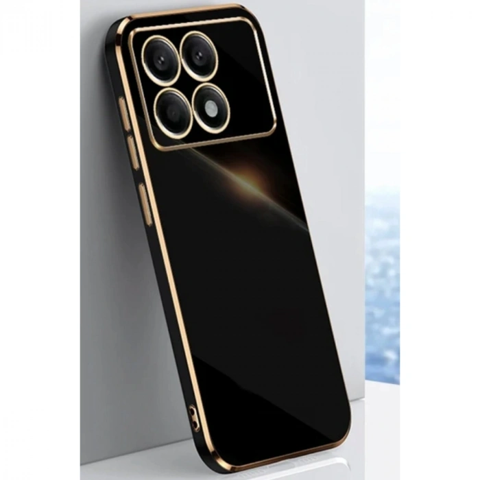 Xiaomi Poco X6 Pro Kılıf Volet Silikon - Siyah