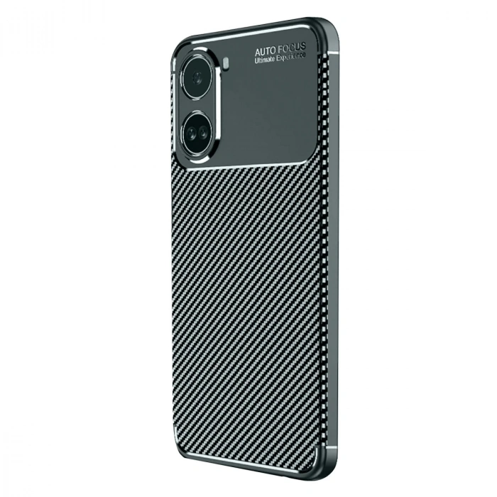 Xiaomi Poco X7 Pro Kılıf Auto Focus Karbon Kapak - Koyu Yeşil