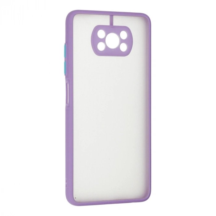 Xiaomi Pocophone X3 Kılıf Montreal Silikon Kapak - Mor