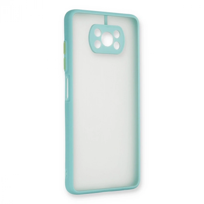 Xiaomi Pocophone X3 Kılıf Montreal Silikon Kapak - Turkuaz