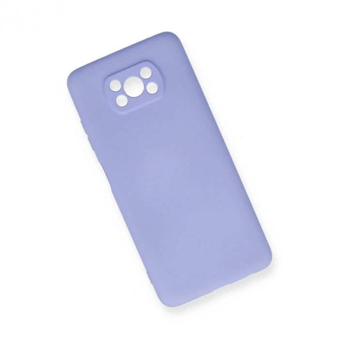 Xiaomi Pocophone X3 Kılıf Nano İçi Kadife Silikon - Lila