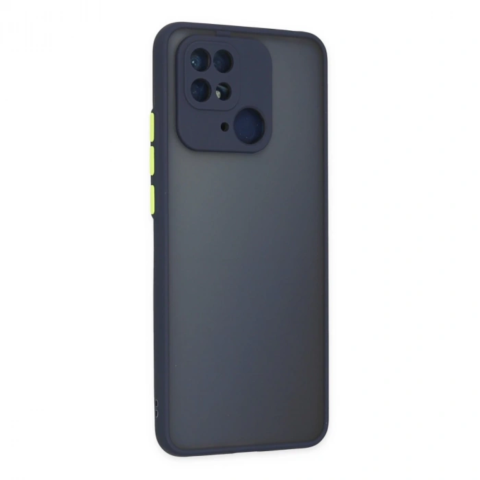 Xiaomi Redmi 10c Kılıf Montreal Silikon Kapak - Lacivert