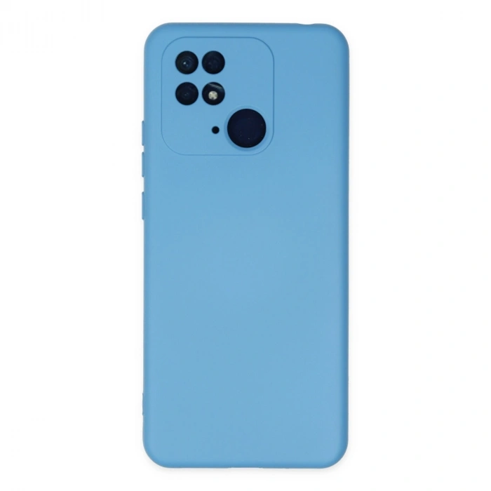 Xiaomi Redmi 10c Kılıf Nano İçi Kadife Silikon - Mavi