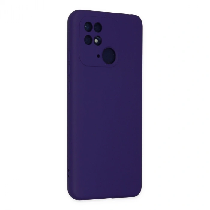Xiaomi Redmi 10c Kılıf Nano İçi Kadife Silikon - Mor