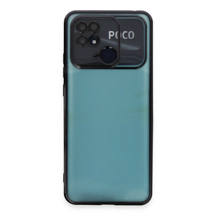 Xiaomi Redmi 10c Kılıf Razer Lensli Silikon - Siyah