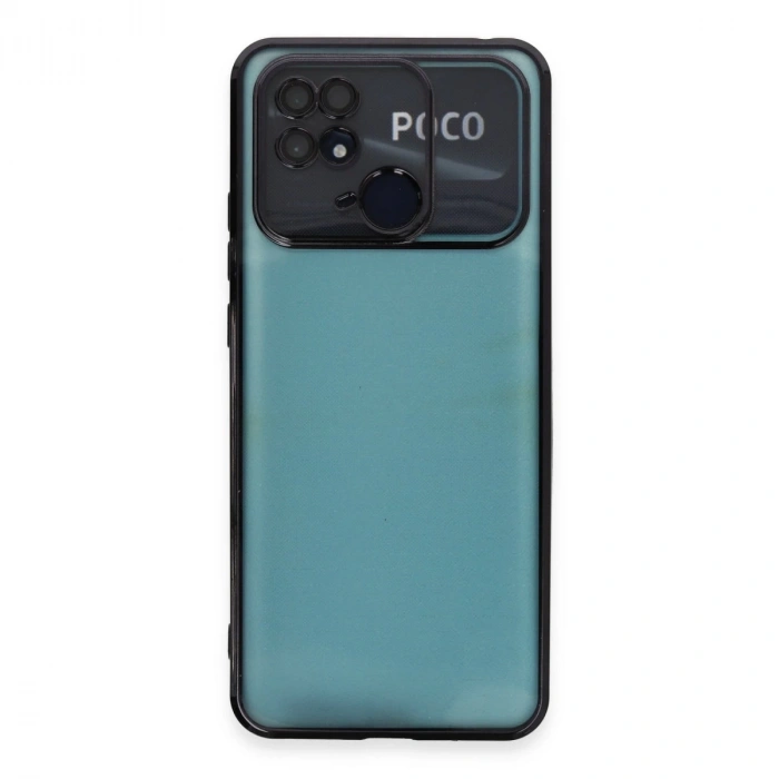 Xiaomi Redmi 10c Kılıf Razer Lensli Silikon - Siyah