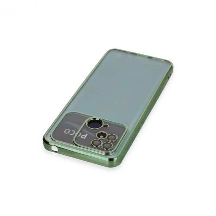 Xiaomi Redmi 10c Kılıf Razer Lensli Silikon - Yeşil