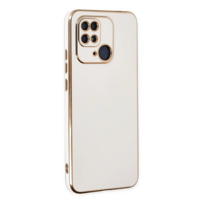 Xiaomi Redmi 10c Kılıf Volet Silikon - Beyaz