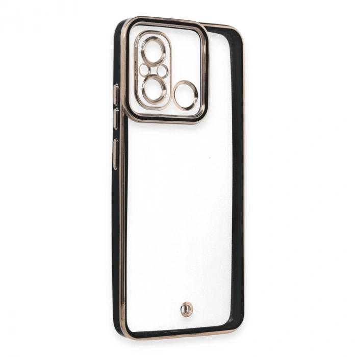 Xiaomi Redmi 12c Kılıf Liva Lens Silikon - Siyah