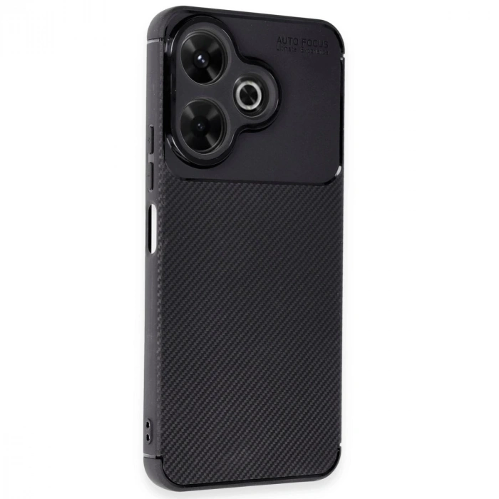 Xiaomi Redmi 13 4g Kılıf Auto Focus Karbon Kapak - Siyah