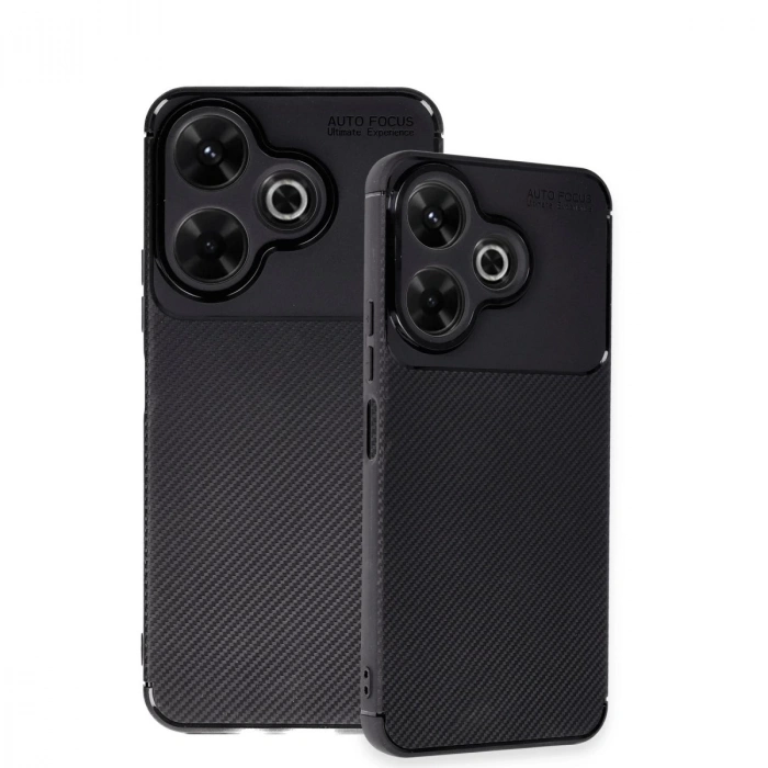 Xiaomi Redmi 13 4g Kılıf Auto Focus Karbon Kapak - Siyah