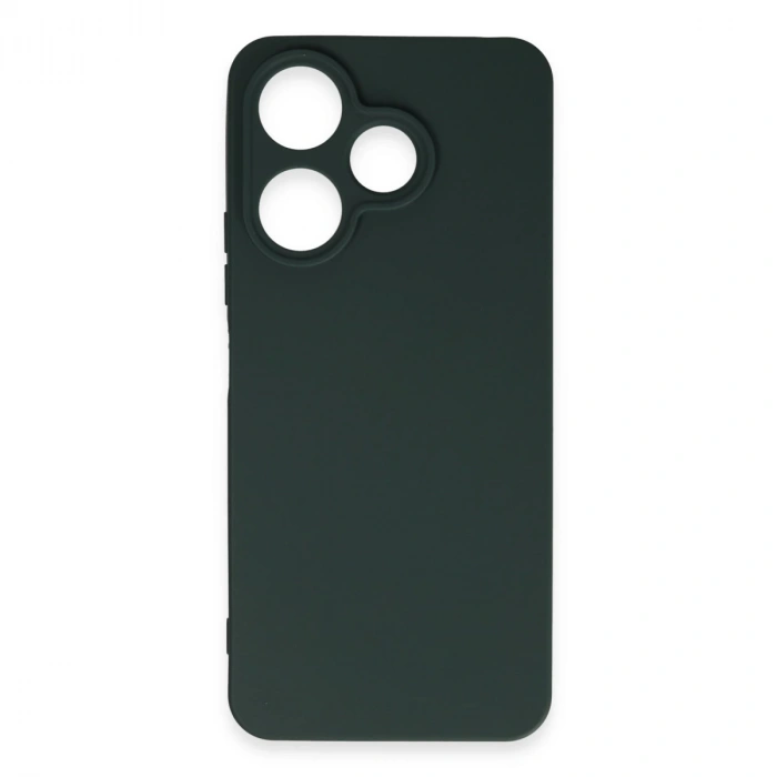 Xiaomi Redmi 13 4g Kılıf First Silikon - Koyu Yeşil
