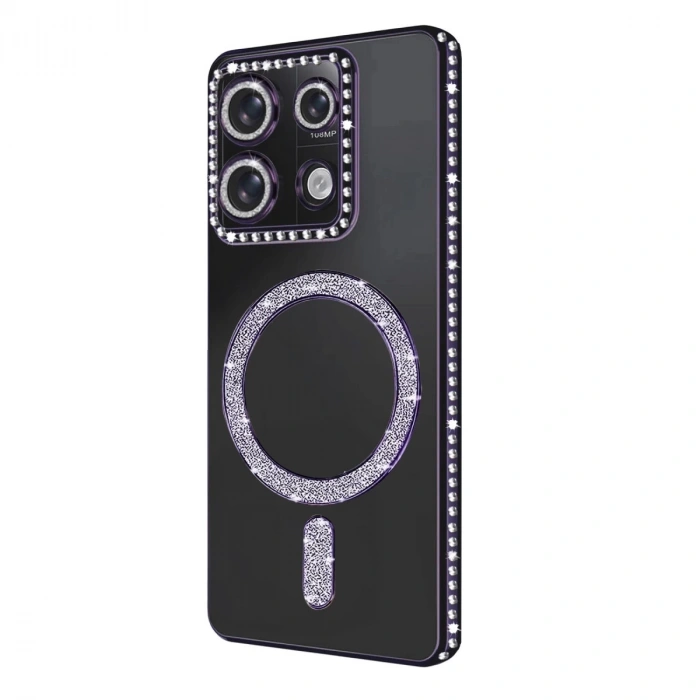 Xiaomi Redmi 13c Joke Simli Magneticsafe Kılıf - Derin Mor