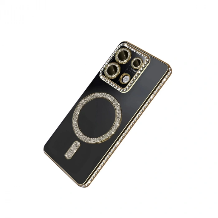 Xiaomi Redmi 13c Joke Simli Magneticsafe Kılıf - Gold