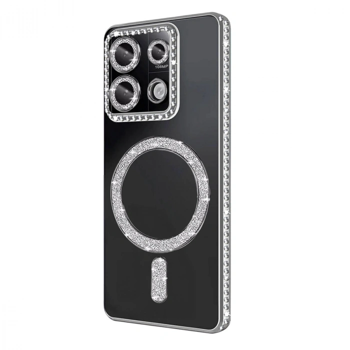 Xiaomi Redmi 13c Joke Simli Magneticsafe Kılıf - Gümüş