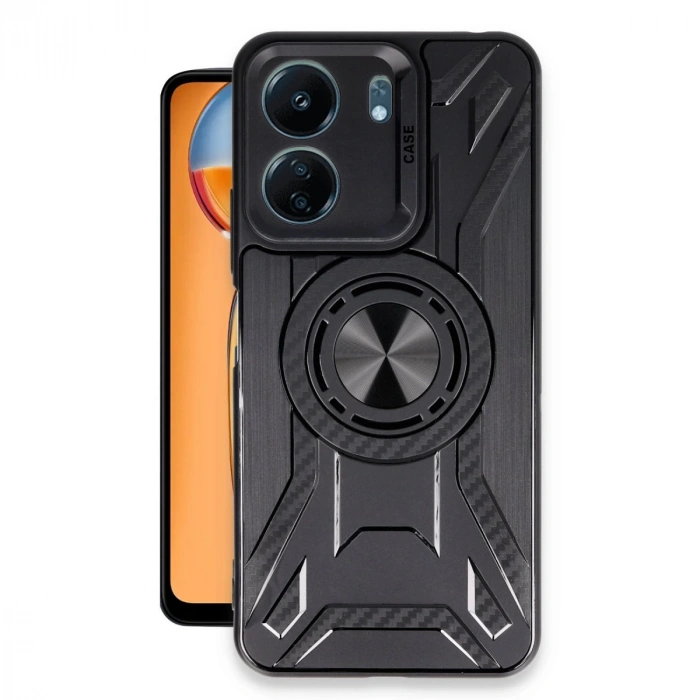 Xiaomi Redmi 13c Kılıf Lincoln Silikon - Siyah