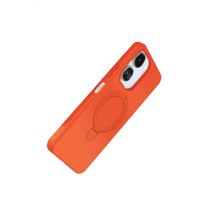 Xiaomi Redmi 13c Regal Magsafe Standlı Kapak - Turuncu