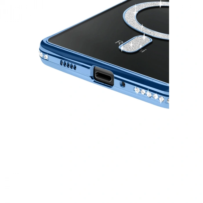 Xiaomi Redmi 14c Joke Simli Magneticsafe Kılıf - Mavi