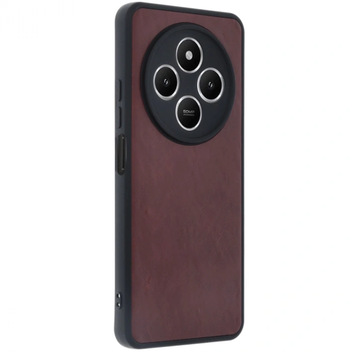 Xiaomi Redmi 14c Kılıf Aras Deri Kapak - Bordo