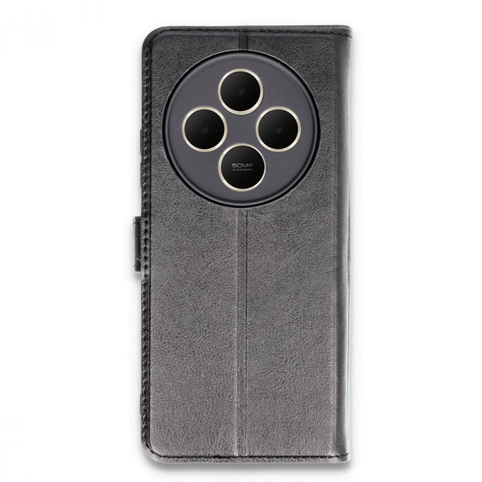Xiaomi Redmi 14c Kılıf Trend S Plus Kapaklı Kılıf - Siyah