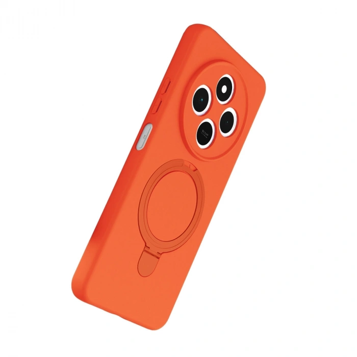 Xiaomi Redmi 14c Regal Magsafe Standlı Kapak - Turuncu