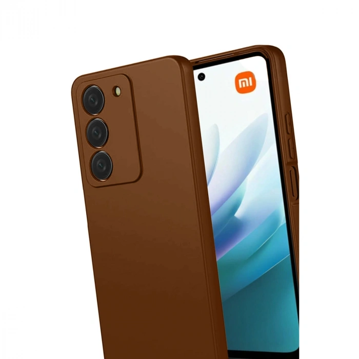 Xiaomi Redmi 15 4g First Silikon - Kahverengi