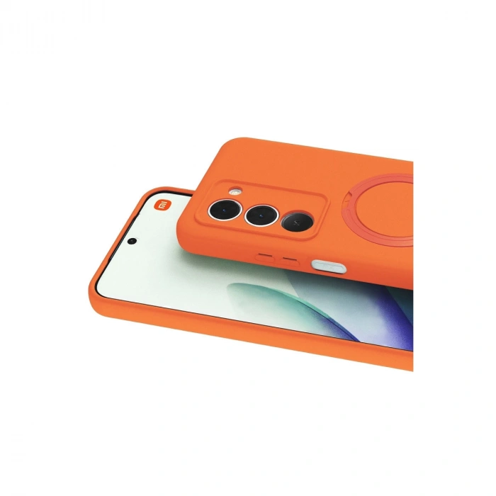 Xiaomi Redmi 15 4g Regal Magsafe Standlı Kapak - Turuncu