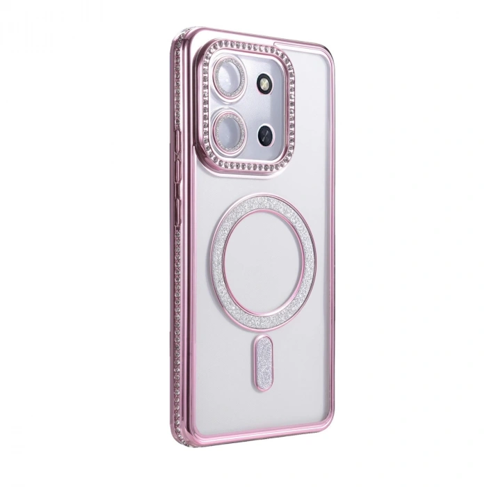 Xiaomi Redmi 15c 4g Joke Simli Magneticsafe Kılıf - Pembe