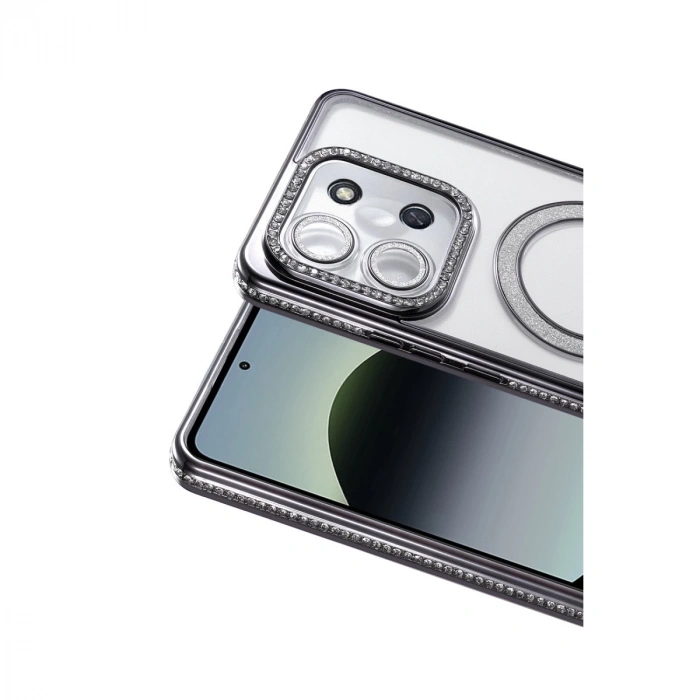 Xiaomi Redmi 15c 4g Joke Simli Magneticsafe Kılıf - Siyah