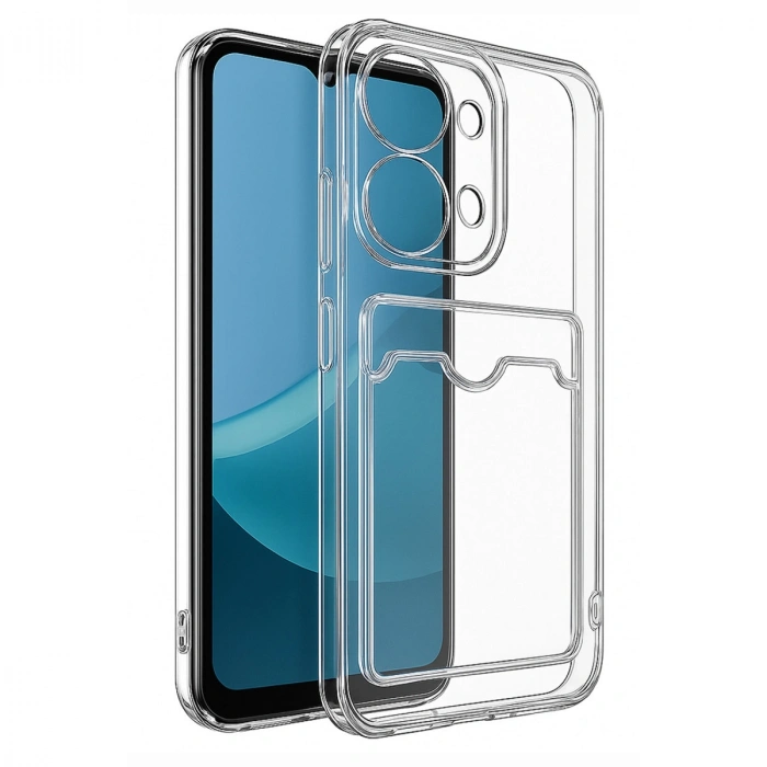 Xiaomi Redmi 15c 4g Kılıf Kart Şeffaf Silikon - Şeffaf