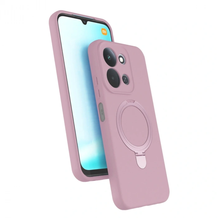 Xiaomi Redmi 15c 4g Regal Magsafe Standlı Kapak - Açık Pembe
