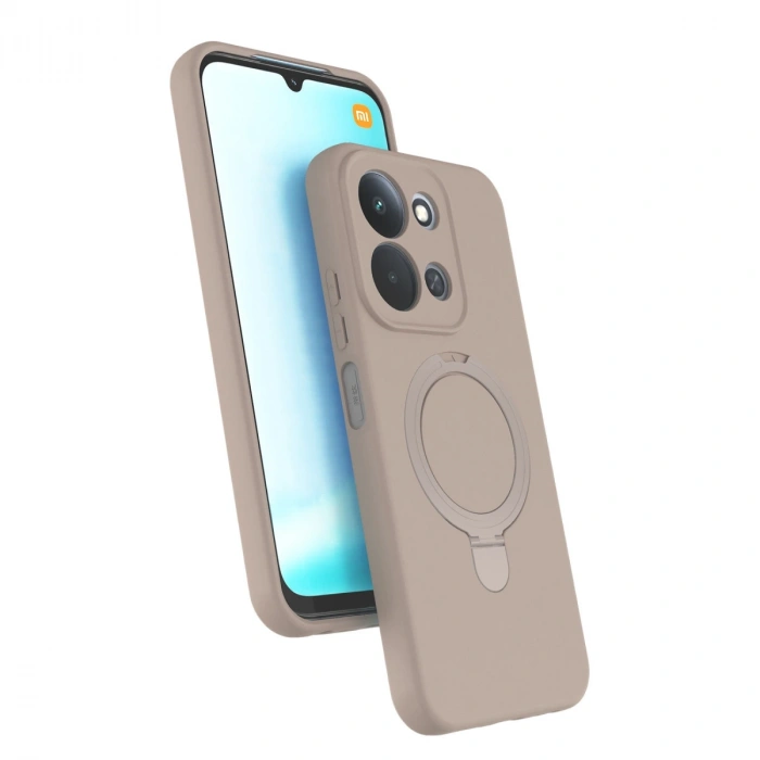 Xiaomi Redmi 15c 4g Regal Magsafe Standlı Kapak - Çöl Titanyum