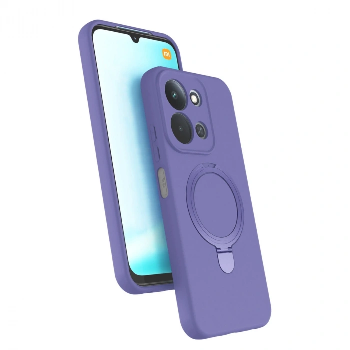 Xiaomi Redmi 15c 4g Regal Magsafe Standlı Kapak - Lila