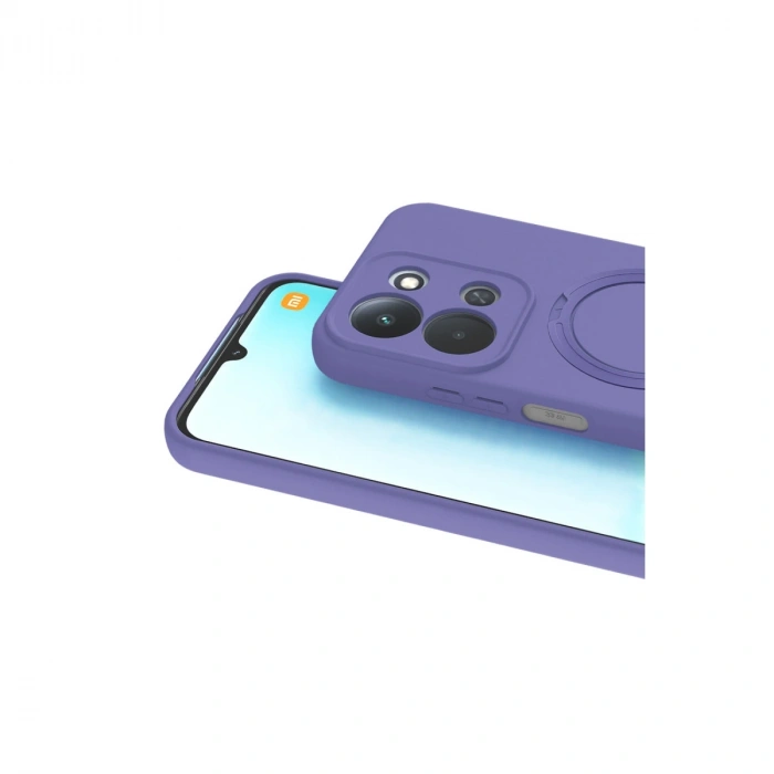 Xiaomi Redmi 15c 4g Regal Magsafe Standlı Kapak - Lila