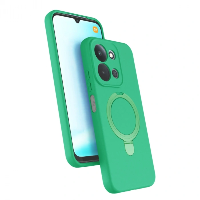 Xiaomi Redmi 15c 4g Regal Magsafe Standlı Kapak - Yeşil