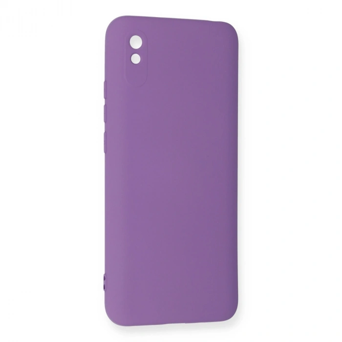 Xiaomi Redmi 9a Kılıf Nano İçi Kadife Silikon - Mor