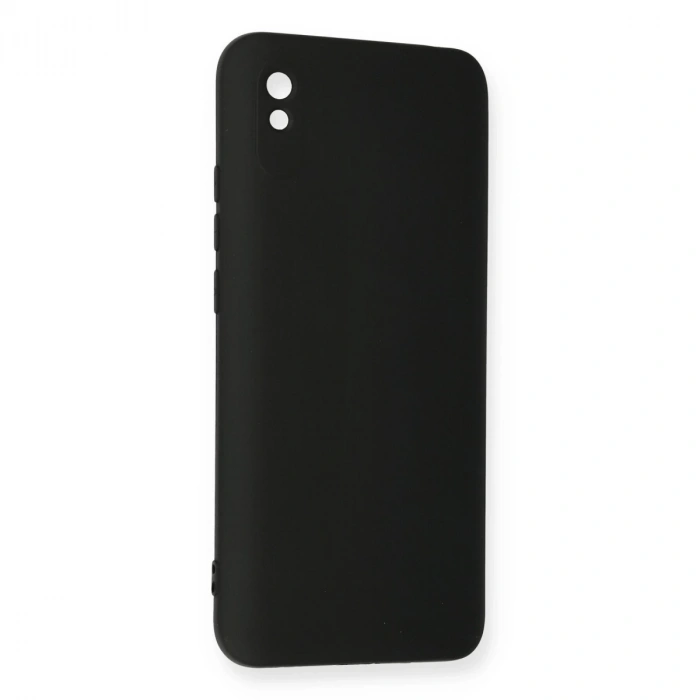 Xiaomi Redmi 9a Kılıf Nano İçi Kadife Silikon - Siyah