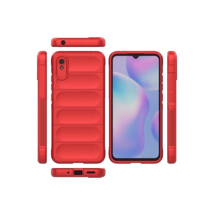 Xiaomi Redmi 9a Kılıf Optimum Silikon - Kırmızı