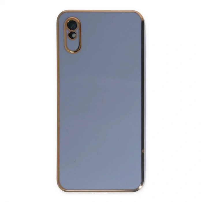 Xiaomi Redmi 9a Kılıf Volet Silikon - Mavi