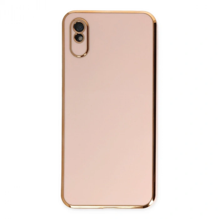 Xiaomi Redmi 9a Kılıf Volet Silikon - Pembe