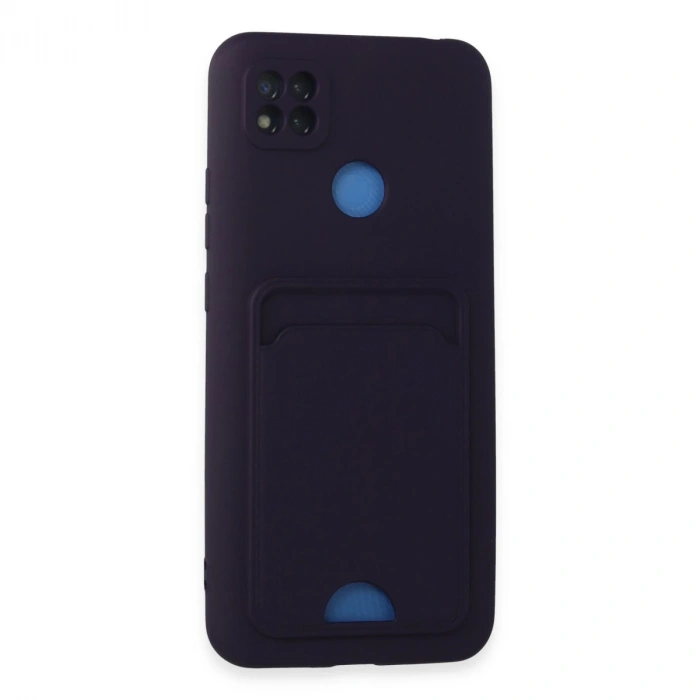 Xiaomi Redmi 9c Kılıf Kelvin Kartvizitli Silikon - Derin Mor