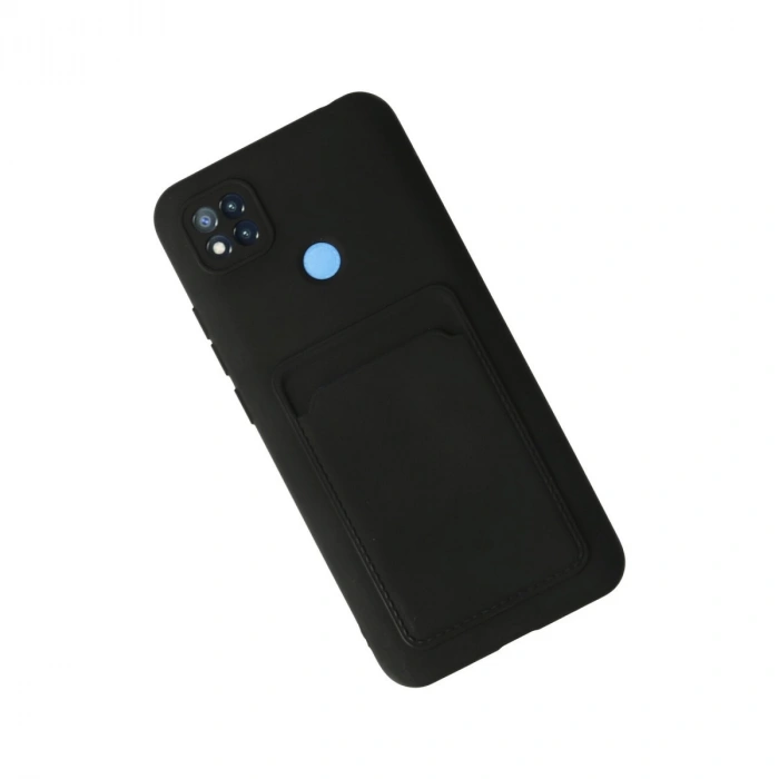 Xiaomi Redmi 9c Kılıf Kelvin Kartvizitli Silikon - Siyah