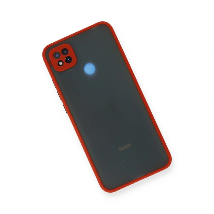 Xiaomi Redmi 9c Kılıf Montreal Silikon Kapak - Kırmızı