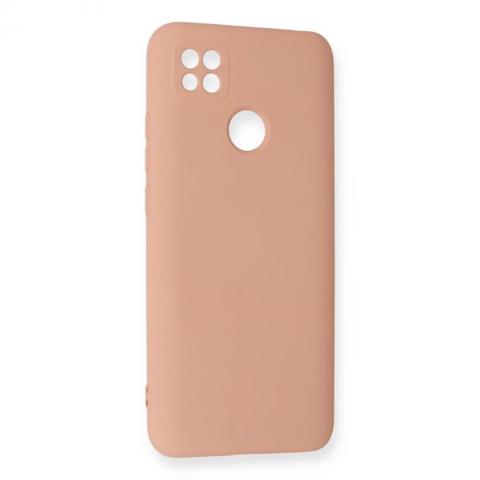 Xiaomi Redmi 9c Kılıf Nano İçi Kadife Silikon - Pudra