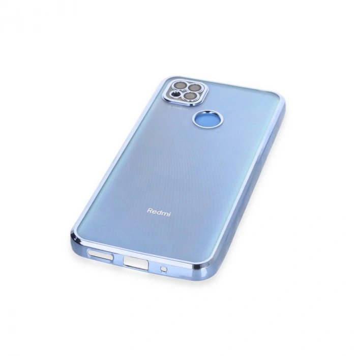 Xiaomi Redmi 9c Kılıf Razer Lensli Silikon - Açık Mavi