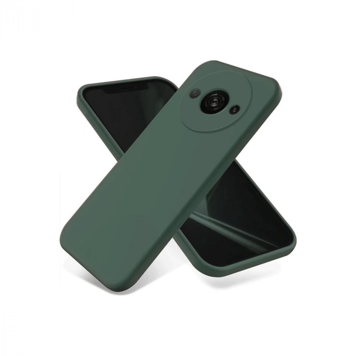 Xiaomi Redmi A3 4g Kılıf First Silikon - Koyu Yeşil