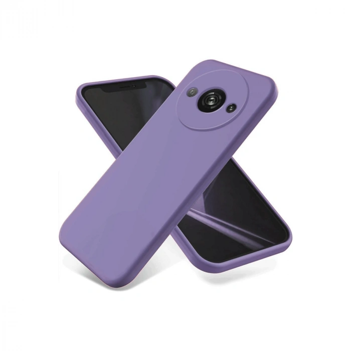 Xiaomi Redmi A3 4g Kılıf First Silikon - Lila