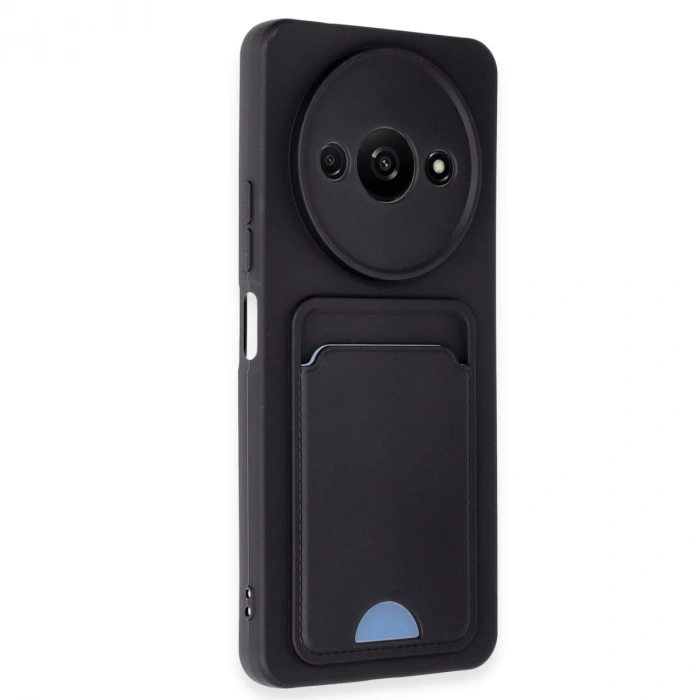 Xiaomi Redmi A3 4g Kılıf Kelvin Kartvizitli Silikon - Siyah