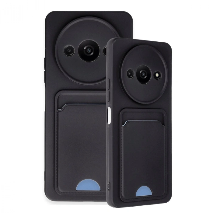 Xiaomi Redmi A3 4g Kılıf Kelvin Kartvizitli Silikon - Siyah